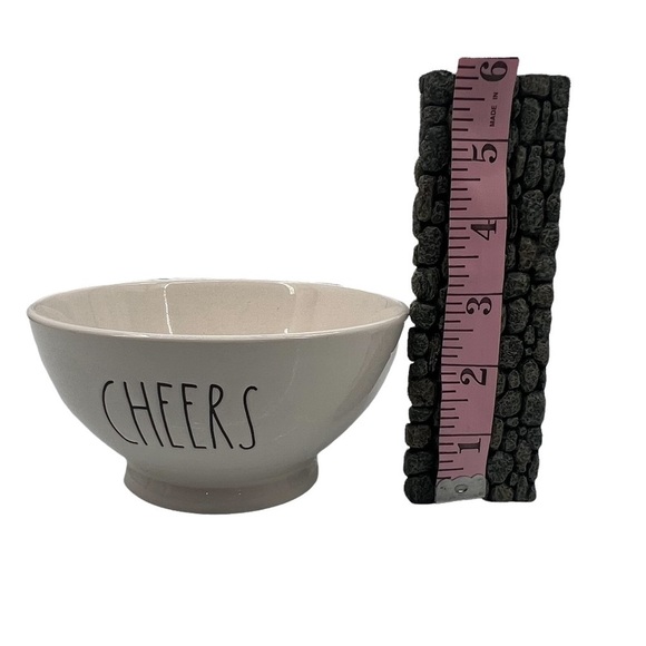 Rae Dunn CHEERS Ceramic Cereal Snack Food Decorative Party Bowl - Picture 3 of 7